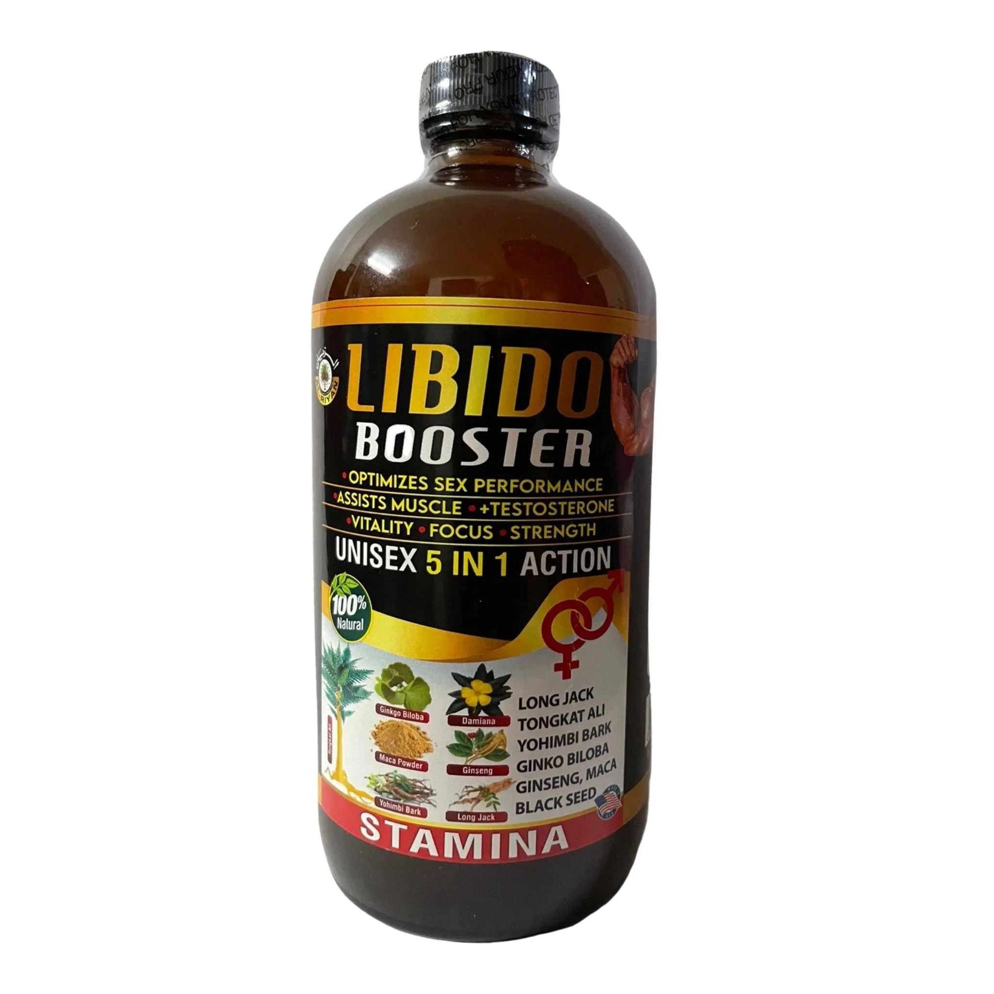100% Natural, Unisex LIBIDO Booster 5 In 1 Action By Al-Riyan 16 oz