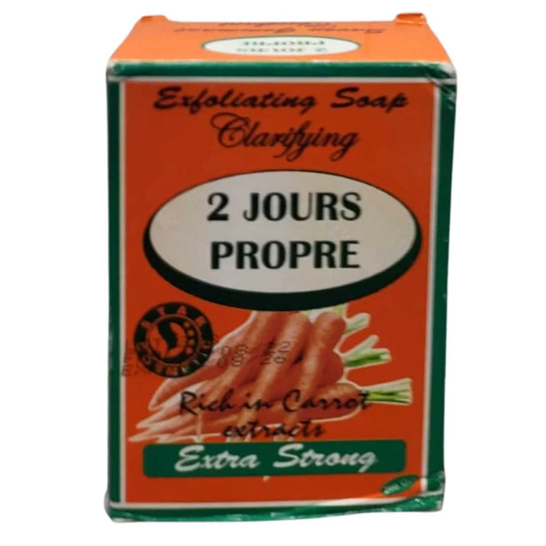 "2 JOURS PROPRE" Exfoliating And Clarifying Soap With Carrot - Image 2