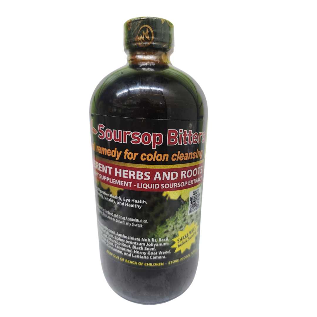Amenazel Soursop Bitters – 21 Herbs & Roots Liquid Herbal Supplement (16 fl oz / 500ml) - Image 2