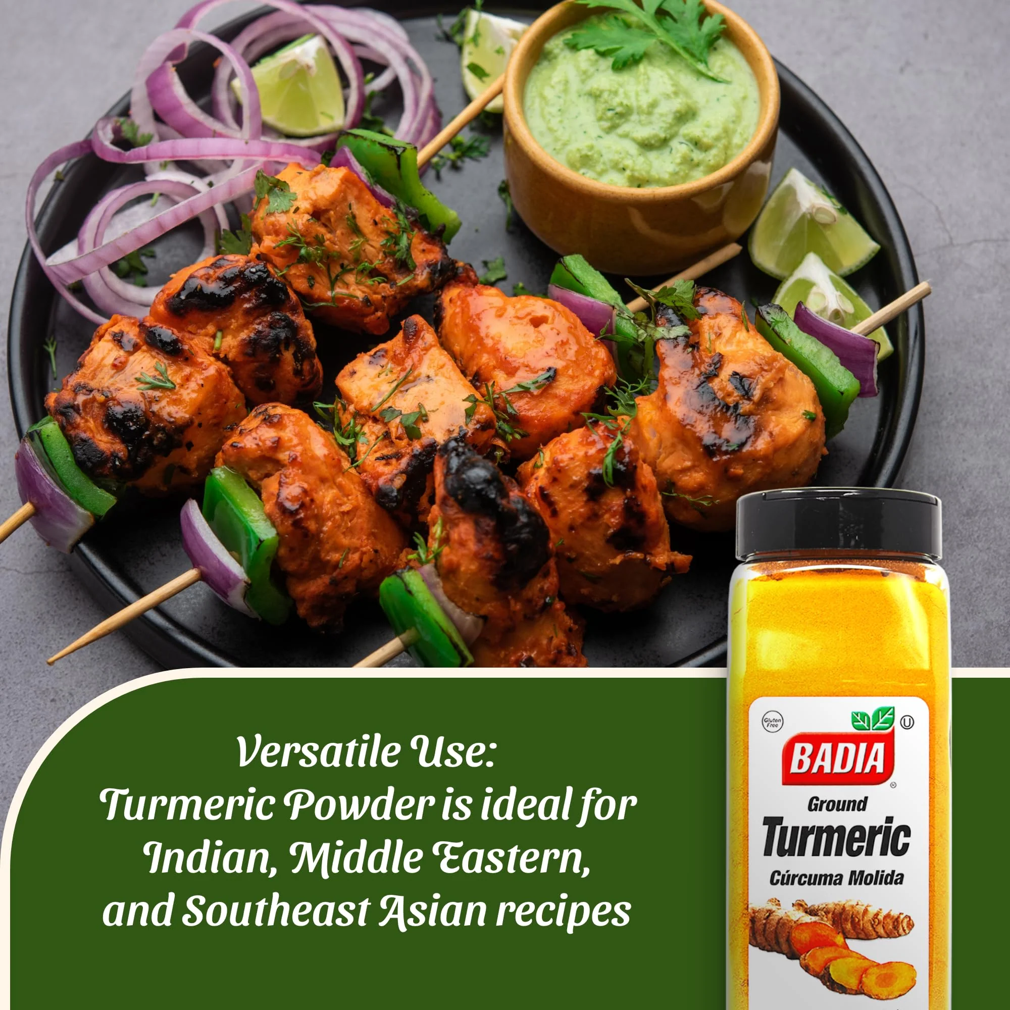 Badia Ground Turmeric Powder, 16 oz - Premium Curcuma Seasoning for Cooking, Golden Flavor & Rich Aroma - Image 5