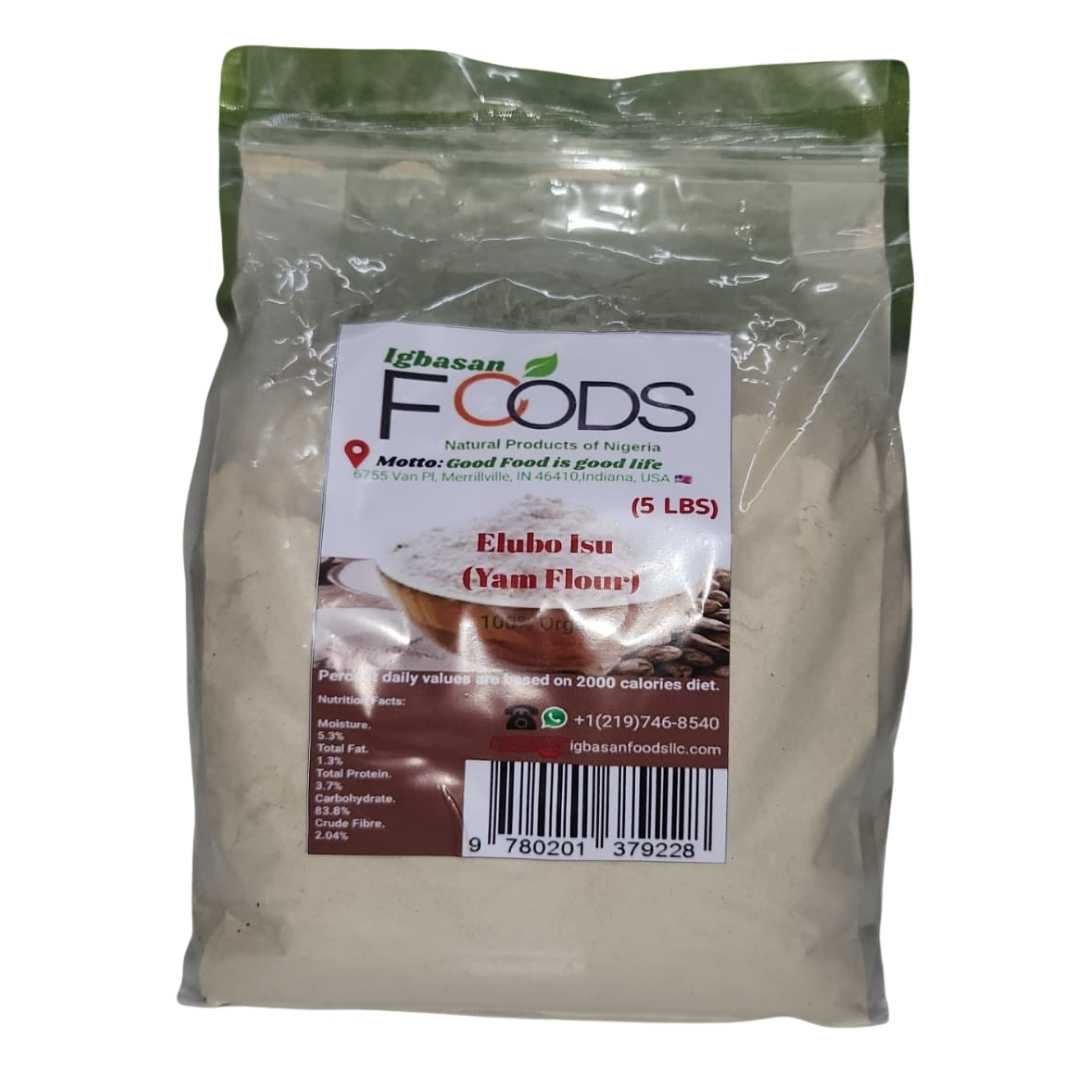 Yam flour/ Amala dudu/ Elubo Isu- 5lbs
