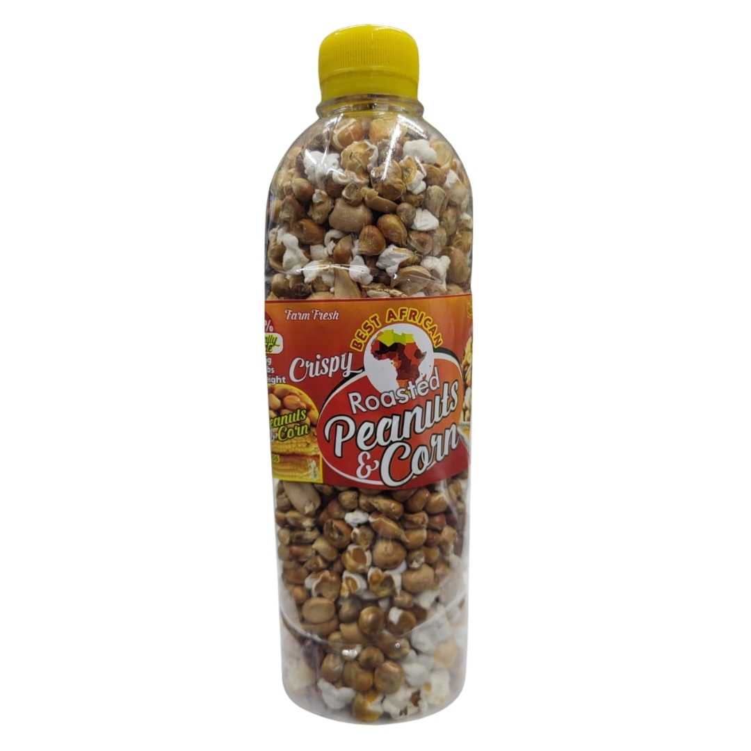 Best African Crispy Roasted Peanuts & Corn 16oz