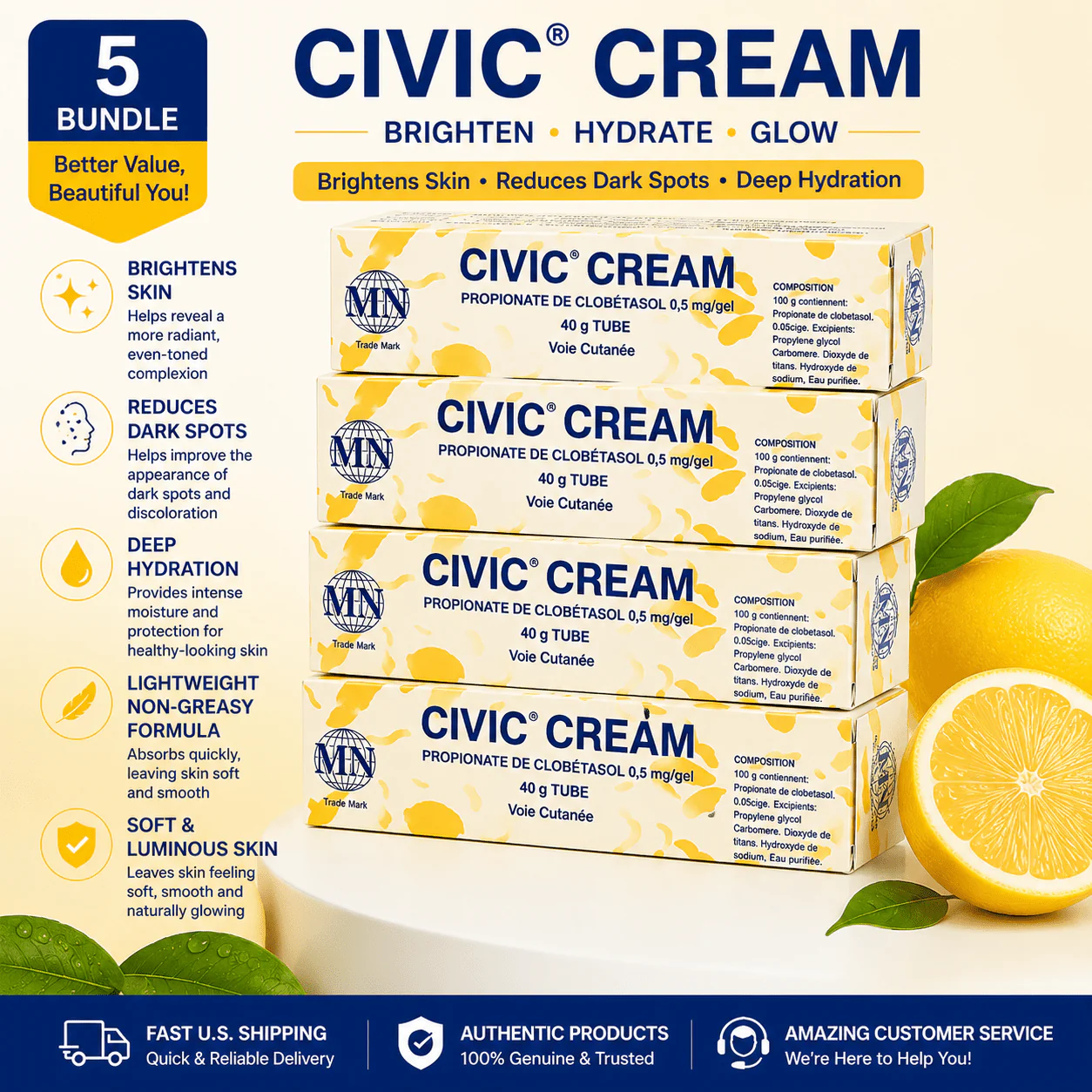 Civic Cream – Brightening & Moisturizing Cream for Radiant Skin - Image 10