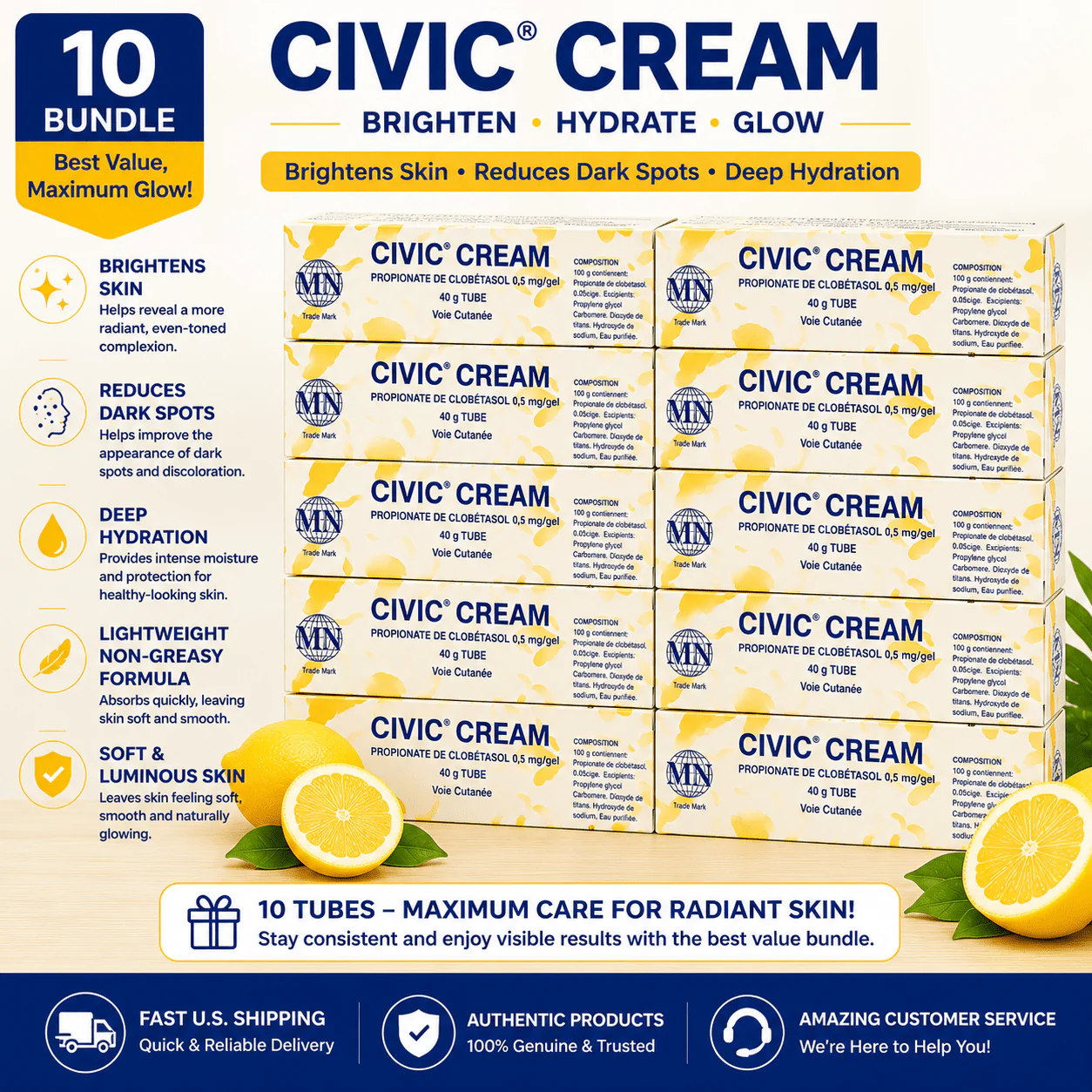 Civic Cream – Brightening & Moisturizing Cream for Radiant Skin - Image 11