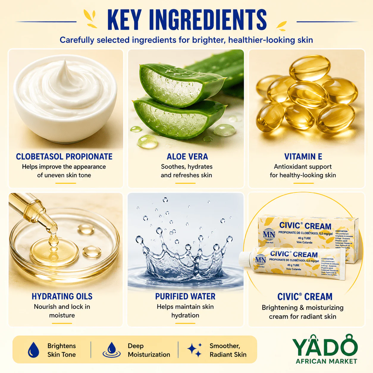 Civic Cream – Brightening & Moisturizing Cream for Radiant Skin - Image 3