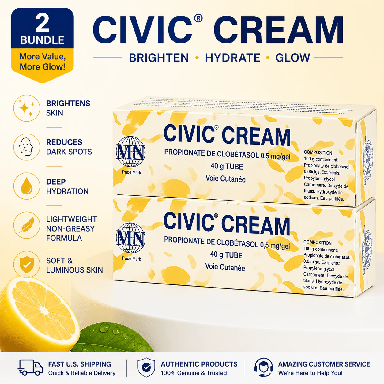 Civic Cream – Brightening & Moisturizing Cream for Radiant Skin - Image 9