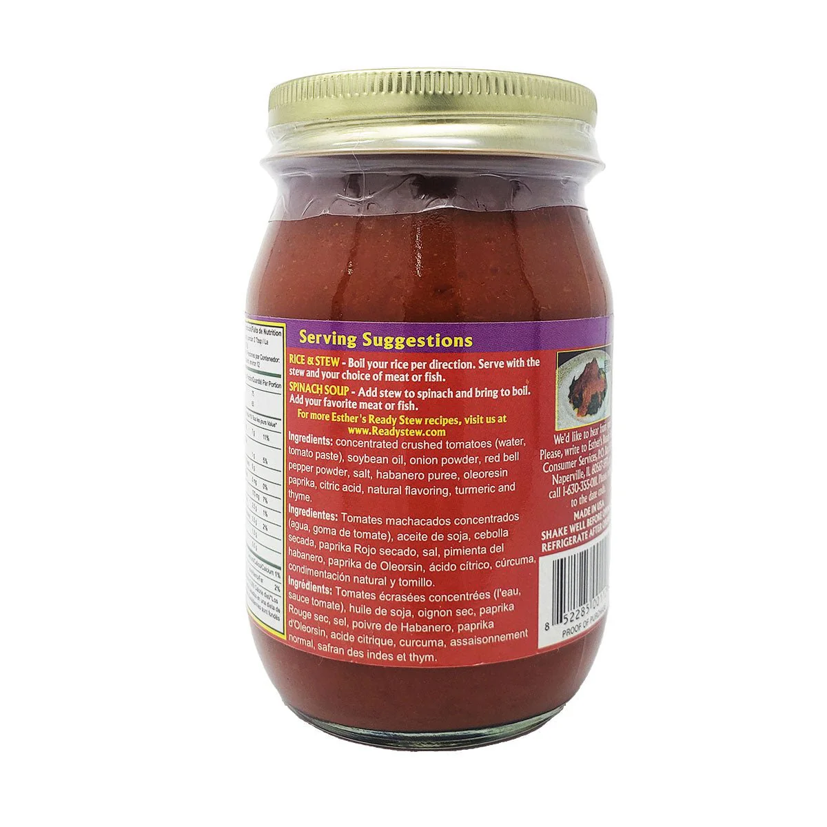 Esther's Ready Stew - Mild -16oz - Image 3