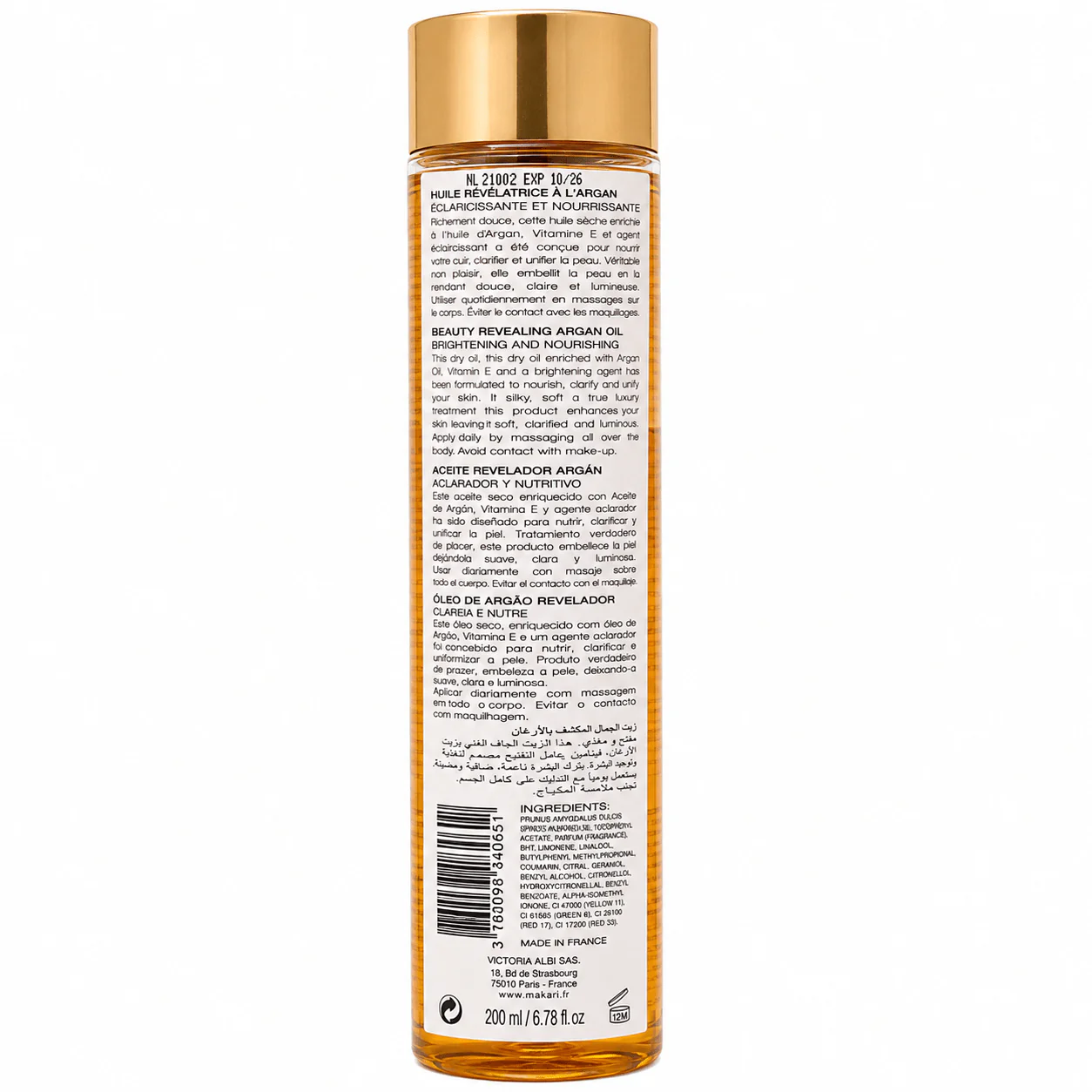 Fair And White Gold 2 Revitalizing Argan Oil 200ml - Image 2