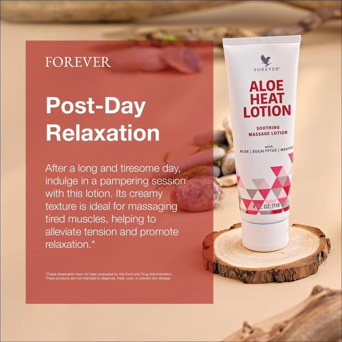 Forever Living - Aloe Heat Lotion with Menthol and Eucalyptus Fragrance, Comfort and Skin Nourishment, Vegan-Friendly Formula, 4 fl oz - Image 5