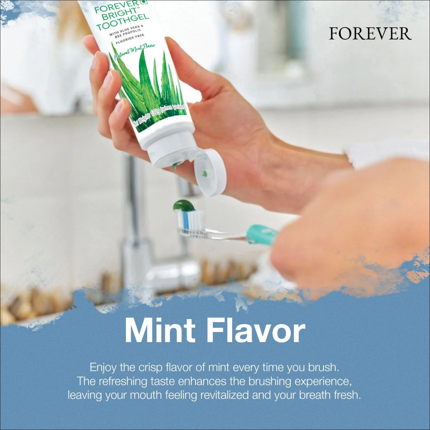 Forever Living - Bright Toothgel - Fluoride-Free Aloe Vera Gel with Bee Propolis, Peppermint-Spearmint Flavor, Dental Care, 4.6 oz - Image 3