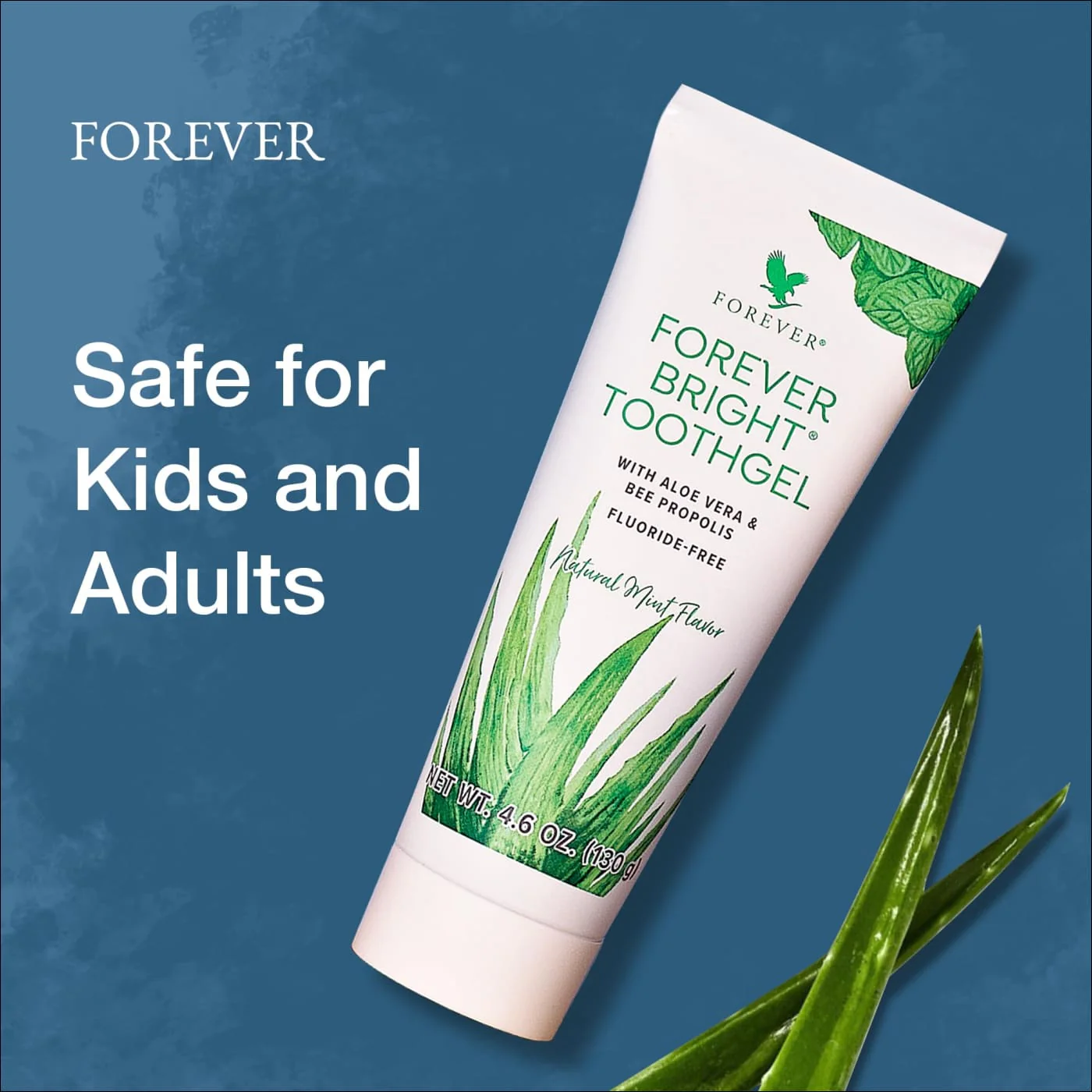 Forever Living - Bright Toothgel - Fluoride-Free Aloe Vera Gel with Bee Propolis, Peppermint-Spearmint Flavor, Dental Care, 4.6 oz - Image 4