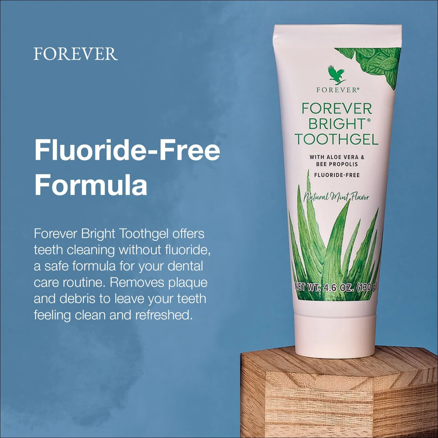 Forever Living - Bright Toothgel - Fluoride-Free Aloe Vera Gel with Bee Propolis, Peppermint-Spearmint Flavor, Dental Care, 4.6 oz - Image 5