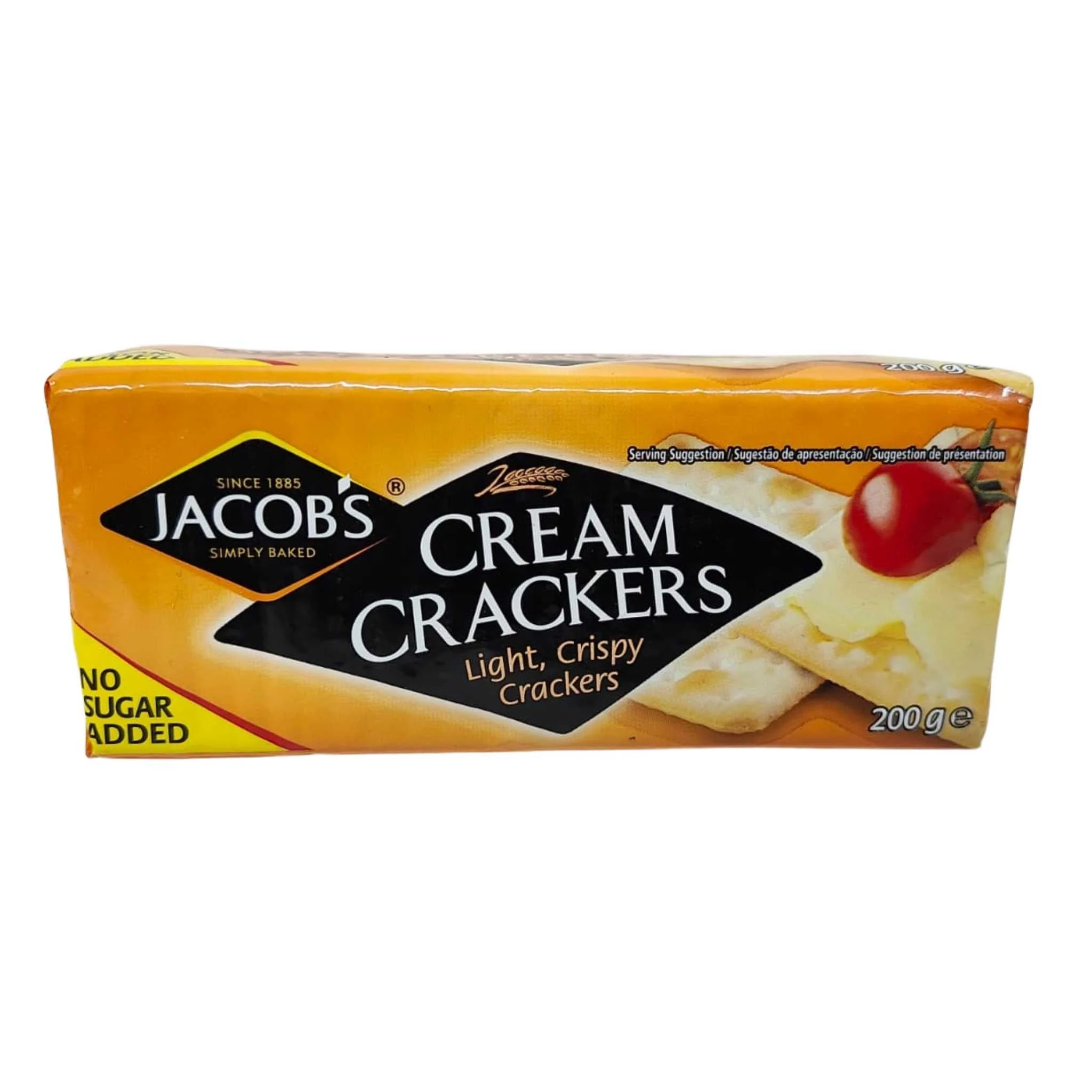 Jacob’s Cream Crackers – Light, Crispy & Simply Baked | No Sugar Added | 200g