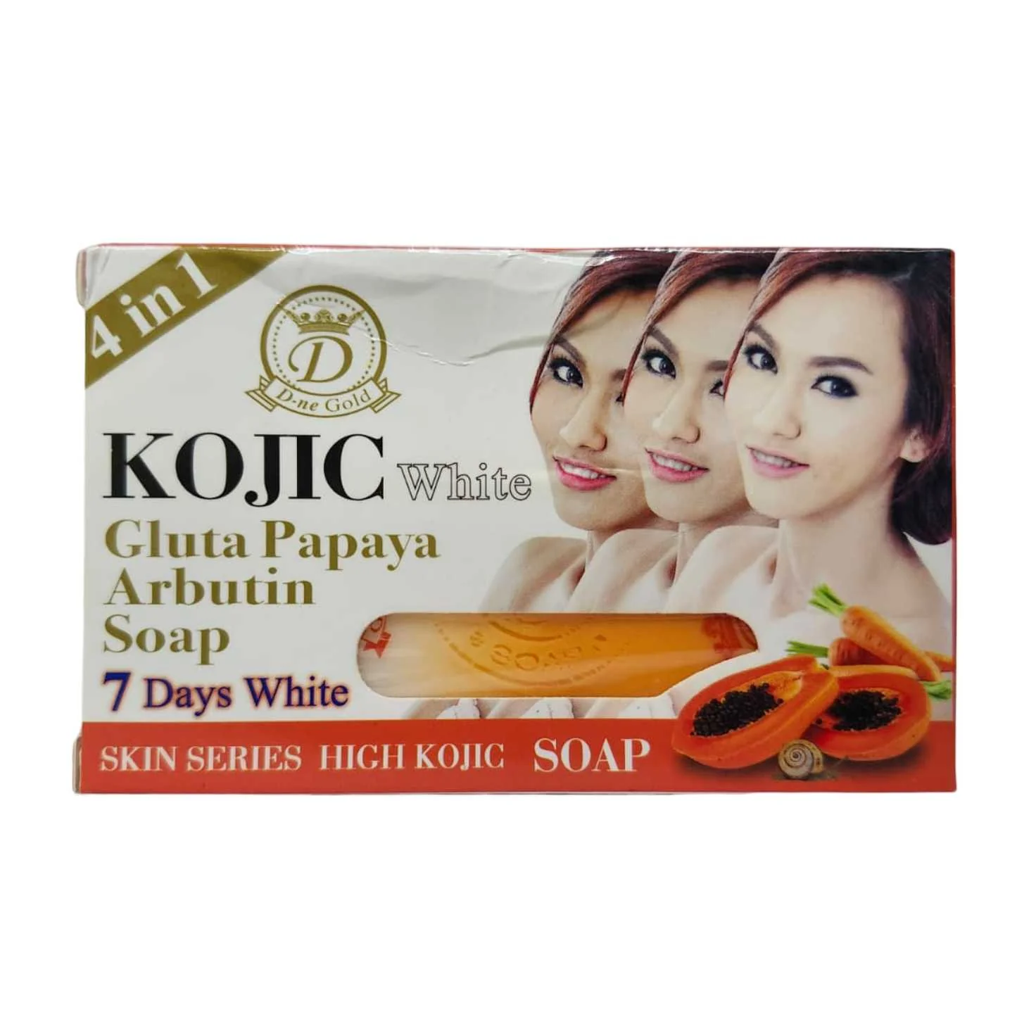 Kojic Gluta Papaya Arbutin Whitening Soap - Image 2