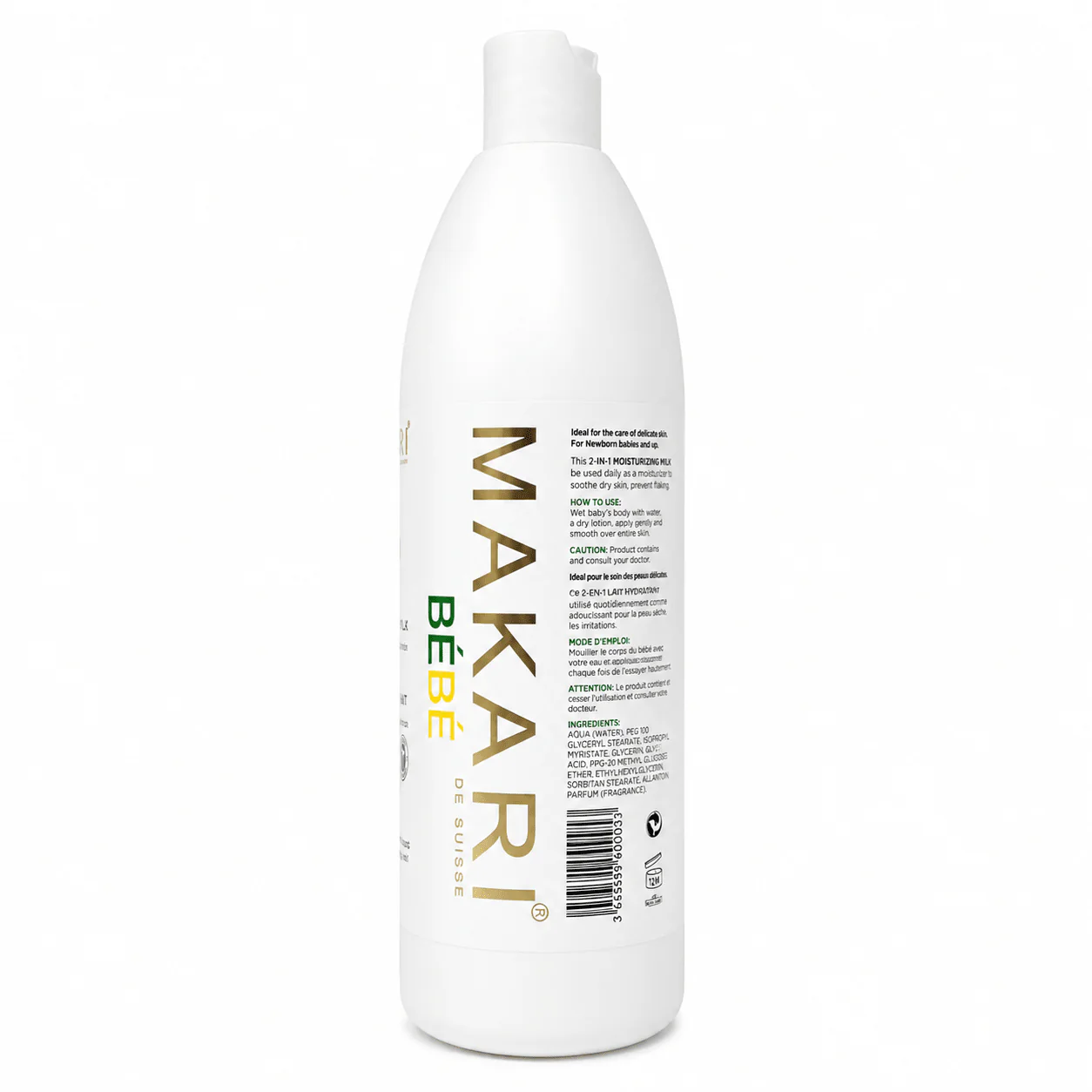 Makari Baby Moisturizing Milk 2-In-1 | Gentle Baby Care - Image 2