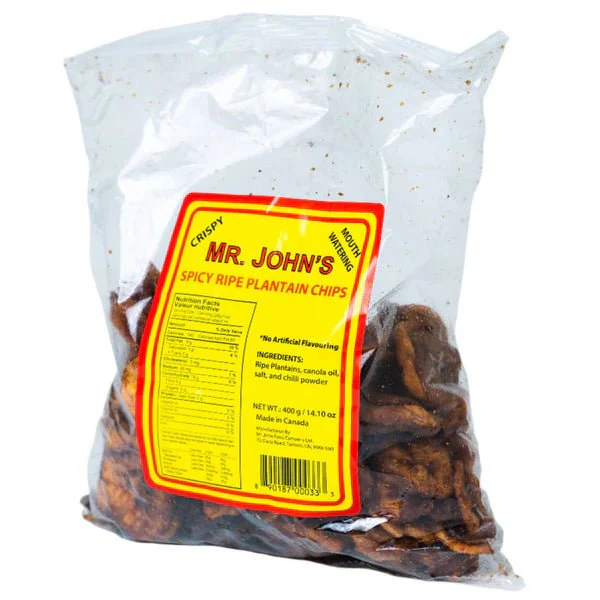 Mr. John's Spicy Ripe Plantain Chips 400g - Image 2