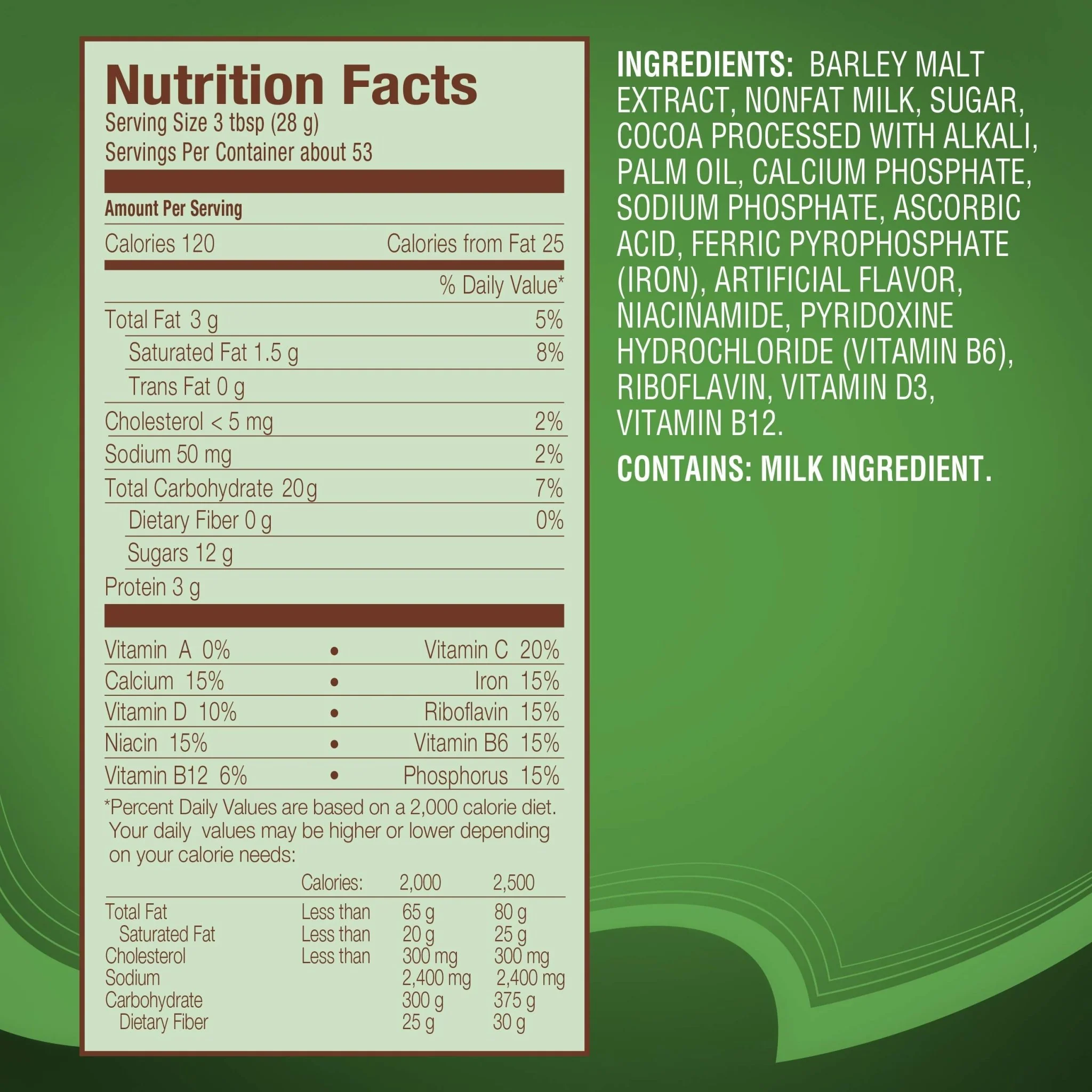 NESTLÉ MILO Chocolate Malt Beverage Mix, 3.3 Pound Can (1.5kg) | Fortified Powder Energy Drink - Image 7