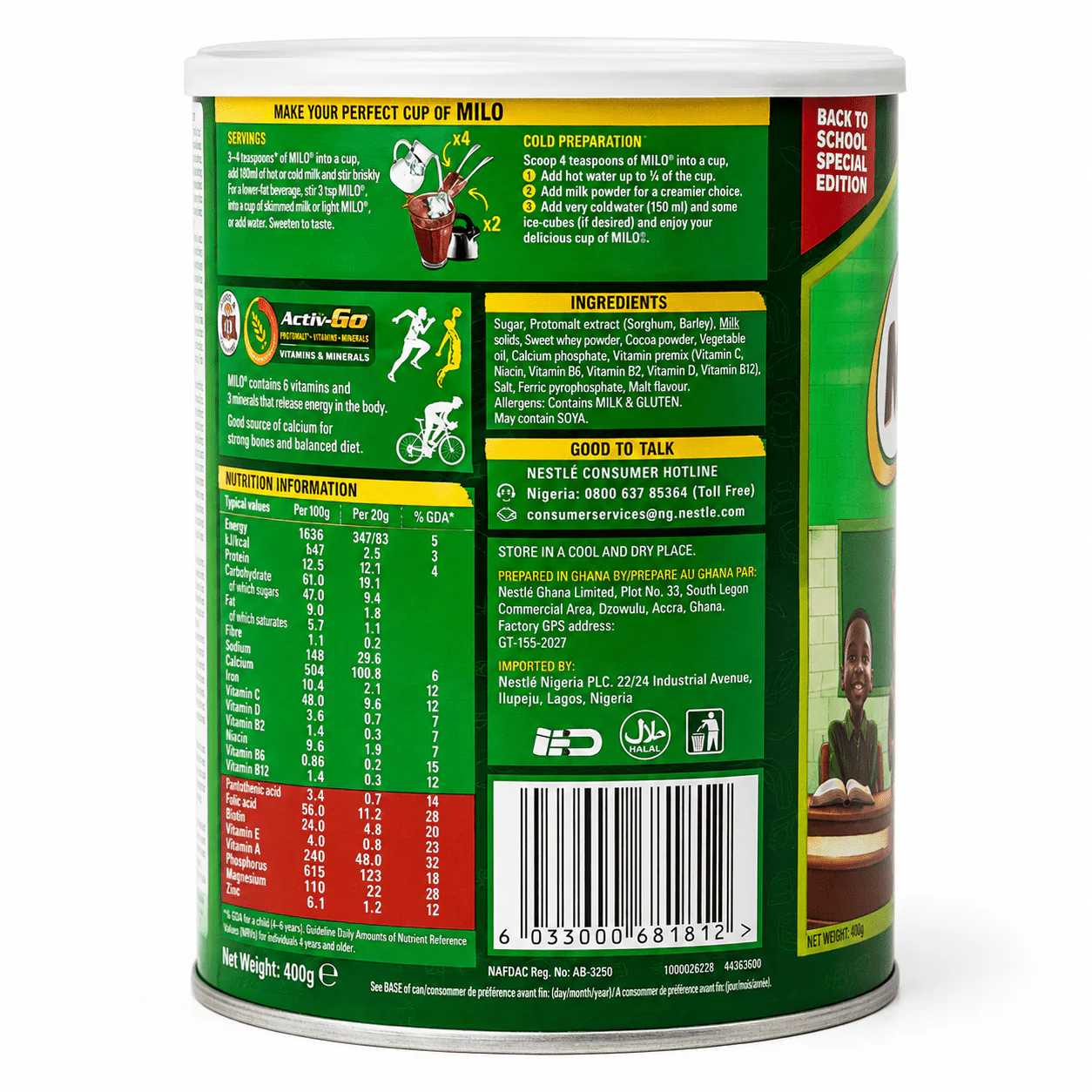 Nestle Milo | Chocolate Malt Energy Drink Mix - Image 5