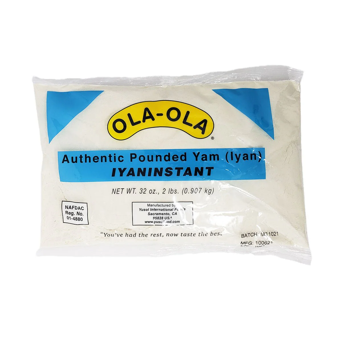 Ola Authentic Pounded Yam (Iyan) Iyan Instant 2 Lb
