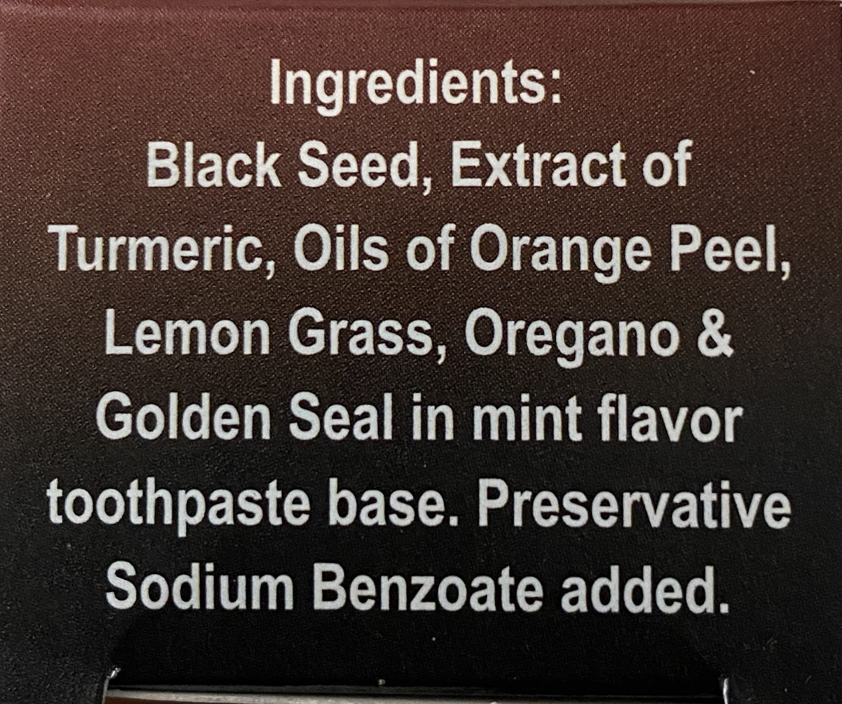 Organic Black Seed Essential Toothpaste 5 in 1 100% Fluoride Free & Vegetable Base for Seneitive Teeth. - Image 2