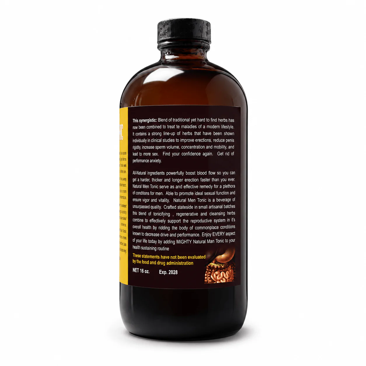 Organic Natural Men Tonic - 16 oz. - Image 7