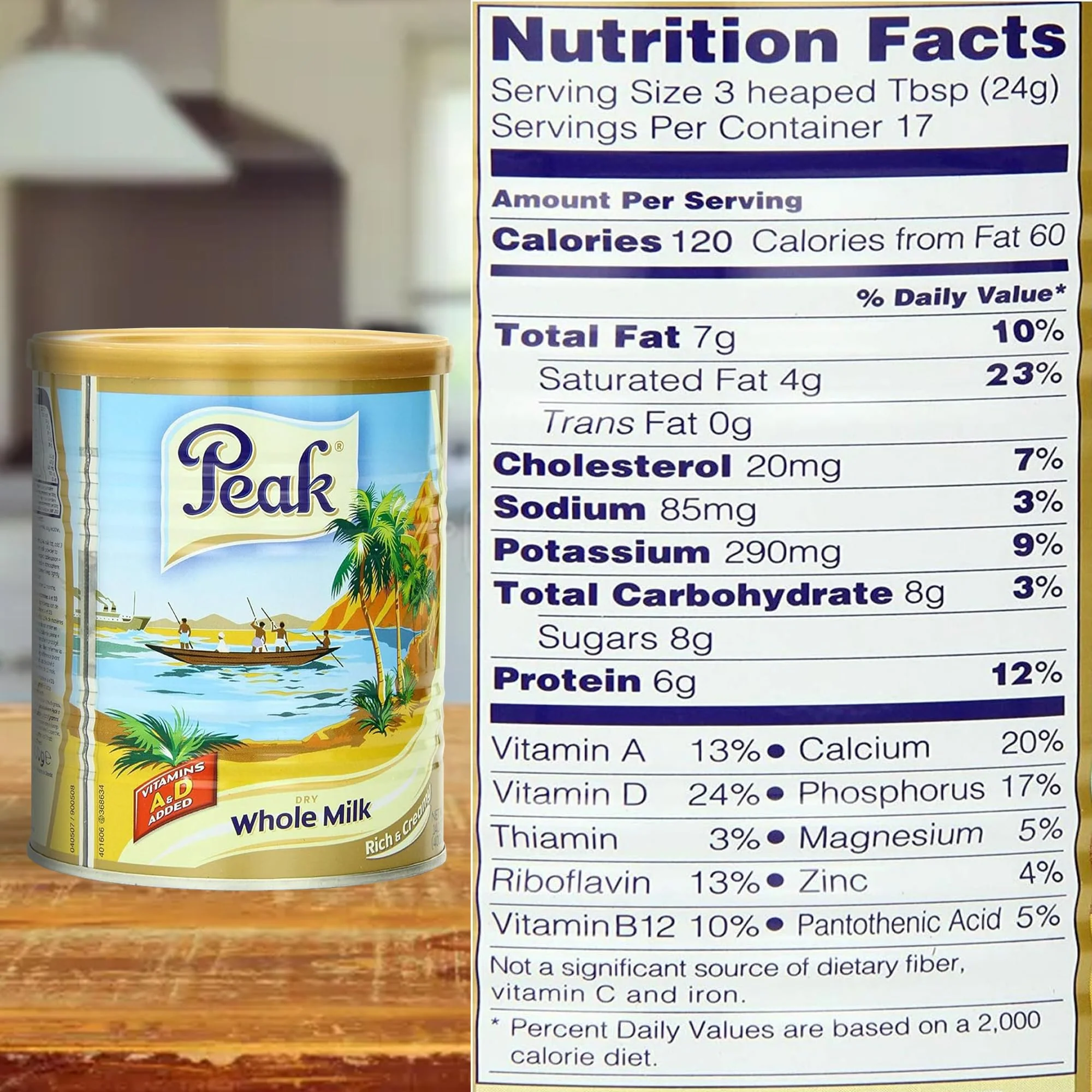Peak Instant Full-Cream Dry Whole Milk Powder, 400-Grams - Image 3