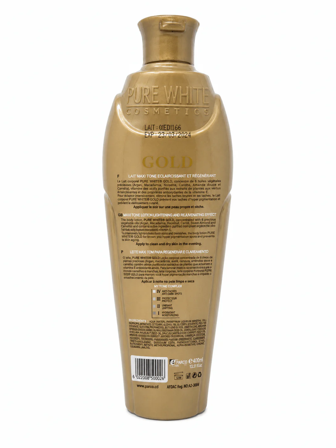 Pure White Gold Lotion | Smooth & Radiant Glow - Image 2