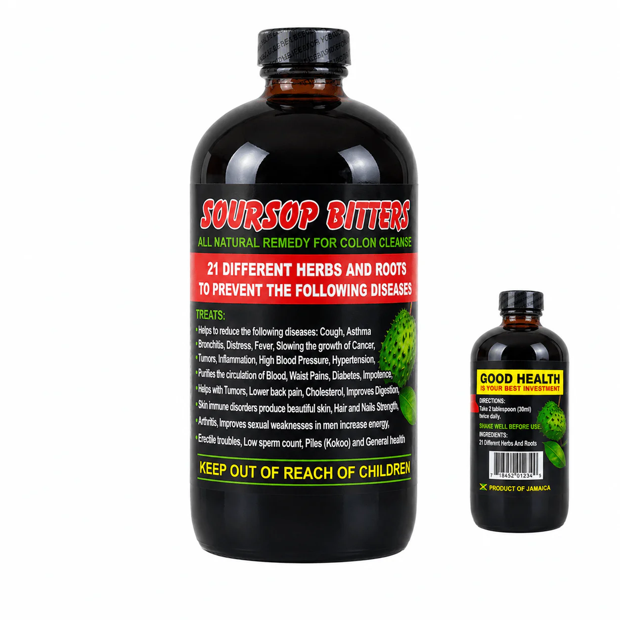 Soursop Bitters 16 fl oz – Herbal Detox Support