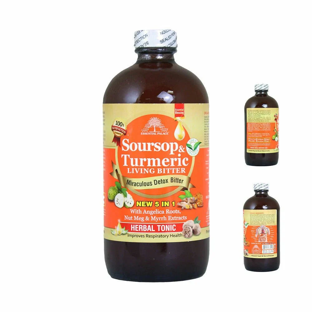 Soursop & Turmeric Living Detox Bitters By Essential Palace 5 In 1 Herbal TonicI 9 - Image 6