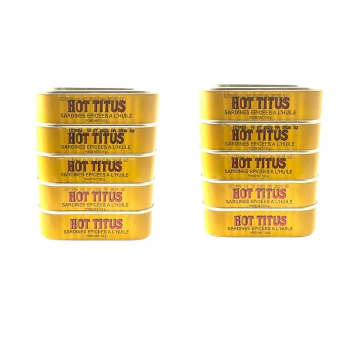 Titus Sardines 4.4 Ounce (125g) 10 Packs - Image 2
